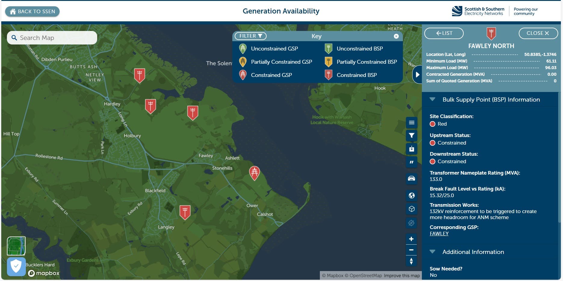 Generation and Network Availability Maps